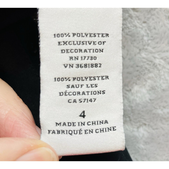 Altuzarra x Target Goth Maxi Dress Womens 4 Black Swiss Dot Sequin Detail Slit - Picture 5 of 11